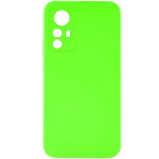 Чехол TPU GETMAN Liquid Silk Full Camera для Xiaomi Redmi Note 12S Салатовый / Neon Green