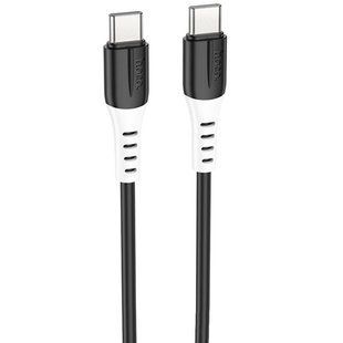Дата кабель Hoco X82 Silicone Type-C to Type-C 60W (1m) Black