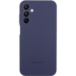 Чохол Silicone Cover Lakshmi Full Camera (AAA) with Logo для Samsung Galaxy A14 4G/5G Темно-синій / Midnight blue