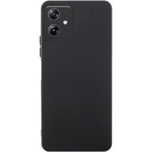 Чехол TPU GETMAN Liquid Silk Full Camera для Motorola Moto G54 Черный / Black