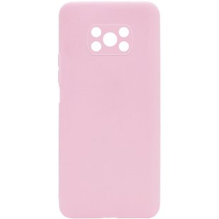Силиконовый чехол Candy Full Camera для Xiaomi Poco X3 NFC / Poco X3 Pro Розовый / Pink Sand