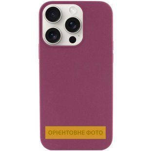 Чехол Silk (AA) NO LOGO with Magnetic Fit для Apple iPhone 17 (6.3") Бордовый / Plum