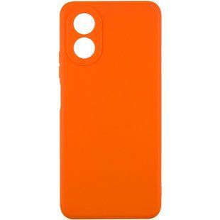 Силиконовый чехол Candy Full Camera для Oppo A38 / A18 Оранжевый / Orange