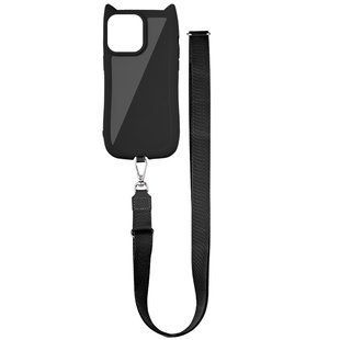 Чехол TPU GETMAN Cat with straps для Apple iPhone 14 Pro Max (6.7") Black