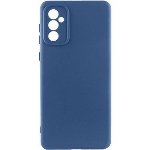 Чехол TPU GETMAN Liquid Silk Full Camera для Samsung Galaxy A35 Синий / Navy Blue