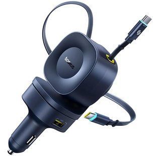 АЗУ Baseus PrimeTrip VR2 Max PD100W+QC3.0 with retractable cable (1USB-A/3C) (C02066) Cosmic Black