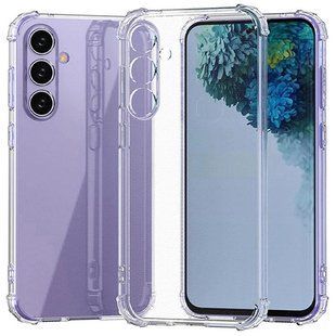 TPU чохол GETMAN Ease logo посилені кути Full Camera для Samsung Galaxy S25 FE Безбарвний (прозорий)