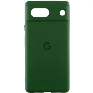 Чехол Silicone Cover Lakshmi Full Camera (AAA) with Logo для Google Pixel 7a Зеленый / Cyprus Green