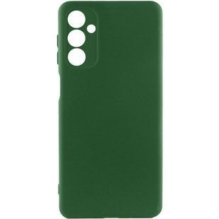 Чехол TPU GETMAN Liquid Silk Full Camera для Samsung Galaxy A05s Зеленый / Dark green