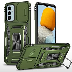 Ударопрочный чехол Camshield Army Ring для Samsung Galaxy M34 5G Оливковый / Army Green