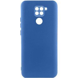 Чохол TPU GETMAN Liquid Silk Full Camera для Xiaomi Redmi Note 9 / Redmi 10X Синій / Navy Blue