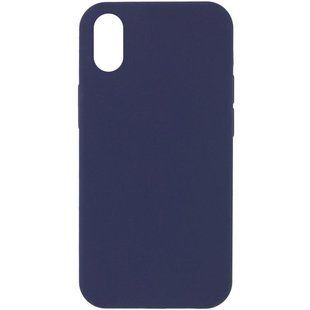 Чехол Silk Full Protective (AA) NO LOGO для Apple iPhone X / XS (5.8") Темно-синий / Midnight blue
