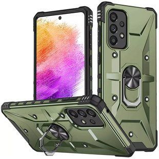 Ударопрочный чехол Pathfinder Ring для Samsung Galaxy A33 5G Зеленый / Army Green