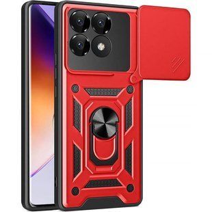 Чехол Ummi Camshield Serge Ring для Xiaomi Poco F7 Pro Красный / Red