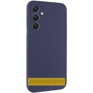 Чохол Silicone Cover Lakshmi Full Camera (AAA) для Samsung Galaxy A12 Темно-синій / Midnight blue