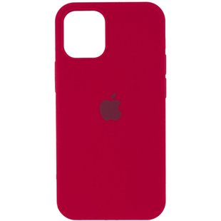 Чехол Silicone Case Full Protective (AA) для Apple iPhone 16 Plus (6.7") Красный / Rose Red