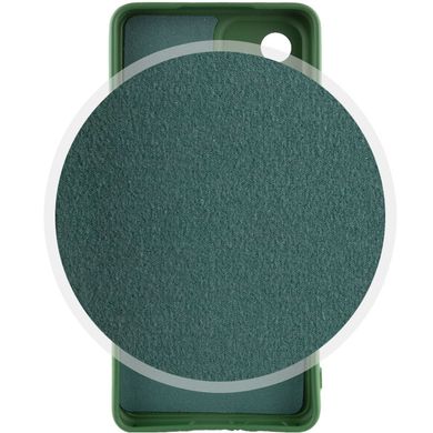 Чохол Silicone Cover Lakshmi Full Camera (A) для Samsung Galaxy A35 Зелений / Dark green