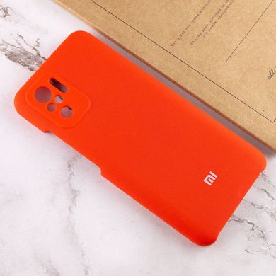 Чехол Silicone Cover Full Camera (AAA) для Xiaomi Redmi Note 10 / Note 10s Красный / Red