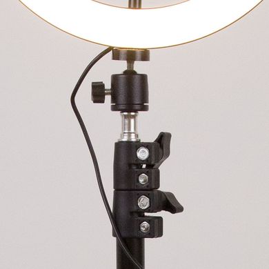Кольцевая светодиодная LED лампа Flat Ring 10" + tripod 2.1m Black