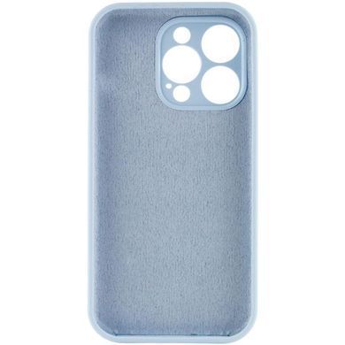 Чехол Silicone Case Full Camera Protective (AA) NO LOGO для Apple iPhone 15 Pro Max (6.7") Голубой / Sweet Blue