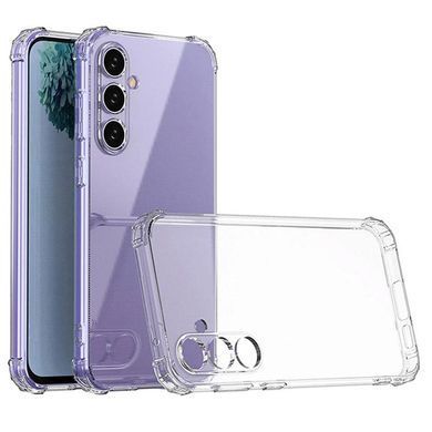 TPU чохол GETMAN Ease logo посилені кути Full Camera для Samsung Galaxy S25 FE Безбарвний (прозорий)