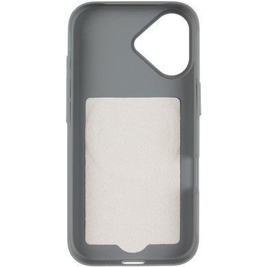 Чехол PC Textile Hybrid with Magnetic Fit для Apple iPhone 17 (6.3") Grey / Black