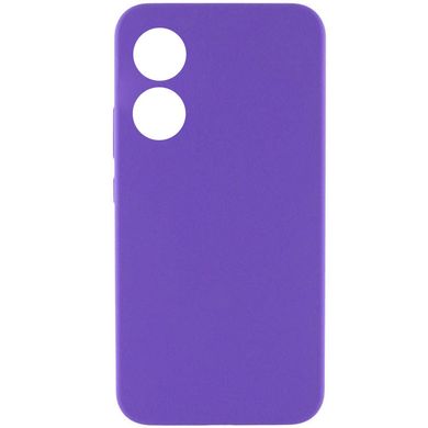 Чохол Silicone Cover Lakshmi Full Camera (AAA) для Oppo A58 4G Фіолетовий / Amethyst