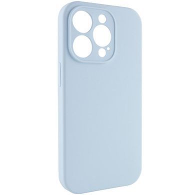 Чехол Silicone Case Full Camera Protective (AA) NO LOGO для Apple iPhone 15 Pro Max (6.7") Голубой / Sweet Blue