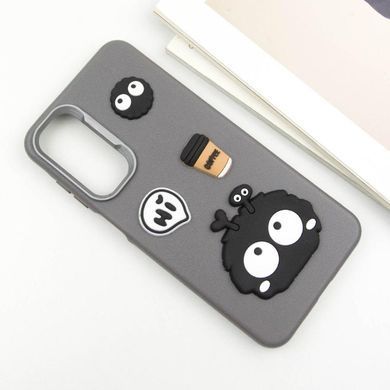 Чехол TPU Leather Toys для Samsung Galaxy S25 FE Monster / Grey