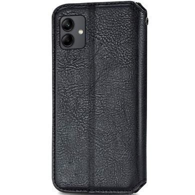 Кожаный чехол-книжка GETMAN Cubic (PU) для Samsung Galaxy A05 Черный