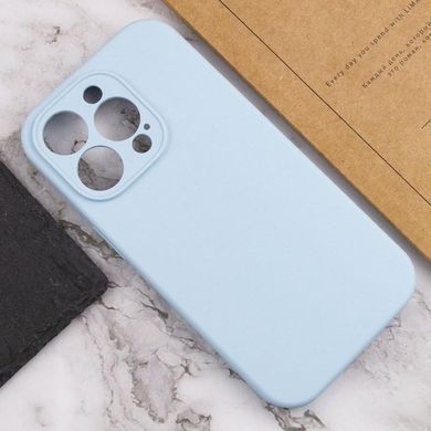 Чехол Silicone Case Full Camera Protective (AA) NO LOGO для Apple iPhone 15 Pro Max (6.7") Голубой / Sweet Blue