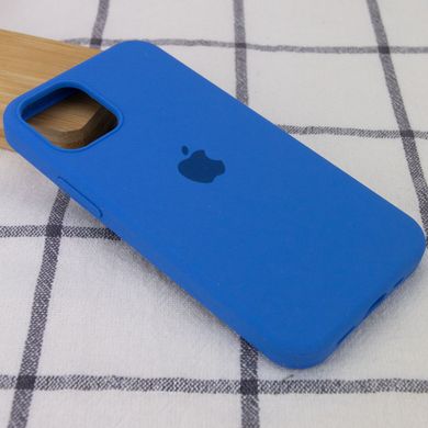 Уценка Чехол Silicone Case Full Protective (AA) для Apple iPhone 12 Pro / 12 (6.1") Дефект упаковки / Синий / Royal blue