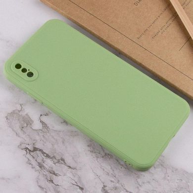 Силиконовый чехол Candy Full Camera для Apple iPhone XS Max (6.5") Фисташковый