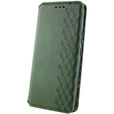 Кожаный чехол книжка GETMAN Cubic (PU) для Samsung Galaxy A54 5G Зеленый