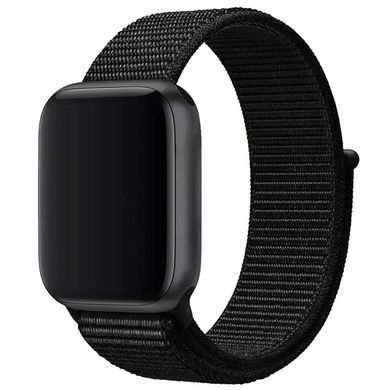 Ремешок Nylon для Apple Watch 38/40/41/42mm(ser.10) Черный / Black