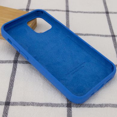 Уценка Чехол Silicone Case Full Protective (AA) для Apple iPhone 12 Pro / 12 (6.1") Дефект упаковки / Синий / Royal blue