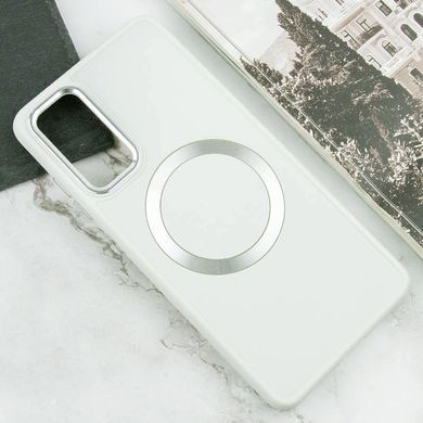 TPU чехол Bonbon Metal Style with Magnetic Fit для Samsung Galaxy A25 5G Белый / White