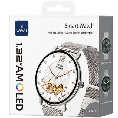 Смарт-годинник WiWU SW07 Smart sports watch (call version) Silver