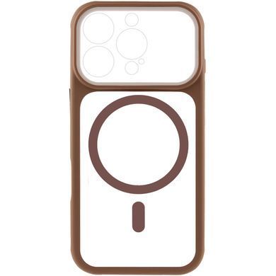 Чохол TPU+PC GETMAN Moon Clear with MagSafe для Apple iPhone 16 Pro (6.3") Brown