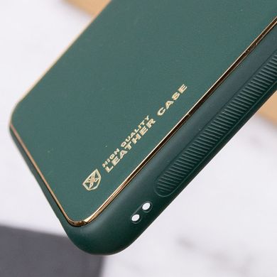 Кожаный чехол Xshield для Samsung Galaxy A50 (A505F) / A50s / A30s Зеленый / Army green