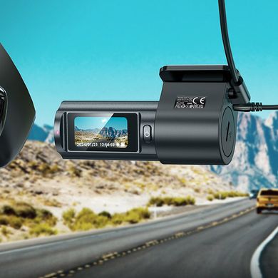 Видеорегистратор Hoco DV8 2K display hidden driving recorder (with rear camera) Black