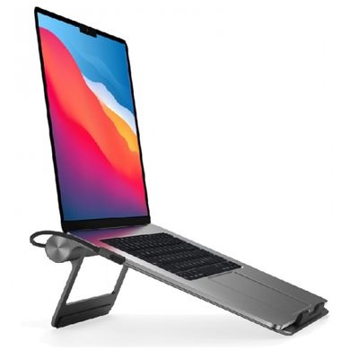 Подставка для ноутбука + HUB WIWU 8 in 1 A821CH Grey