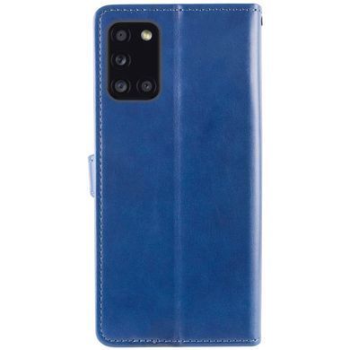 Кожаный чехол-книжка GETMAN Gallant (PU) для Samsung Galaxy A31 Синий