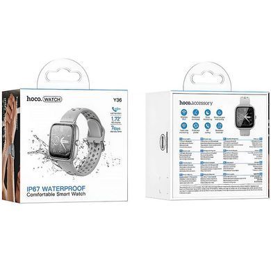 Смарт-часы Hoco Y36 Smart sports watch (call version) Silver