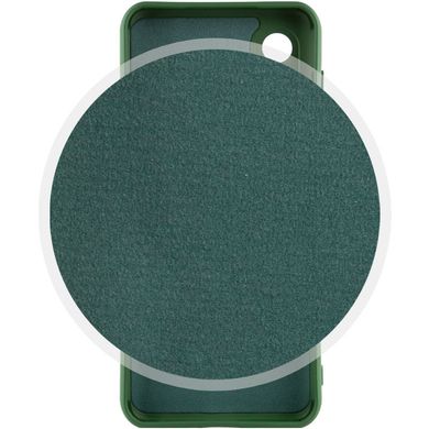 Чехол Silicone Cover Lakshmi Full Camera (A) для Samsung Galaxy S22 Зеленый / Dark green