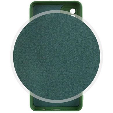 Чохол TPU GETMAN Liquid Silk Full Camera для Samsung Galaxy A51 Зелений / Dark green