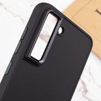 TPU чохол Bonbon Metal Style для Samsung Galaxy S21 FE Чорний / Black