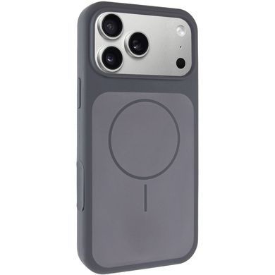 Чохол Silk Duo Color (AA) NO LOGO with Magnetic Fit для Apple iPhone 17 Pro (6.3") Gray