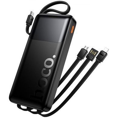 Портативний ЗП Power Bank Hoco J156 Founder 22.5W+PD20W with 4 cables 10000 mAh Black