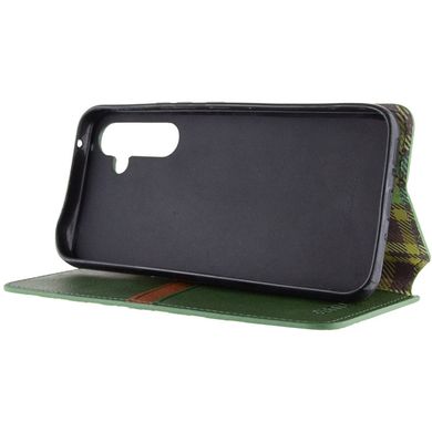 Кожаный чехол книжка GETMAN Cubic (PU) для Samsung Galaxy A54 5G Зеленый